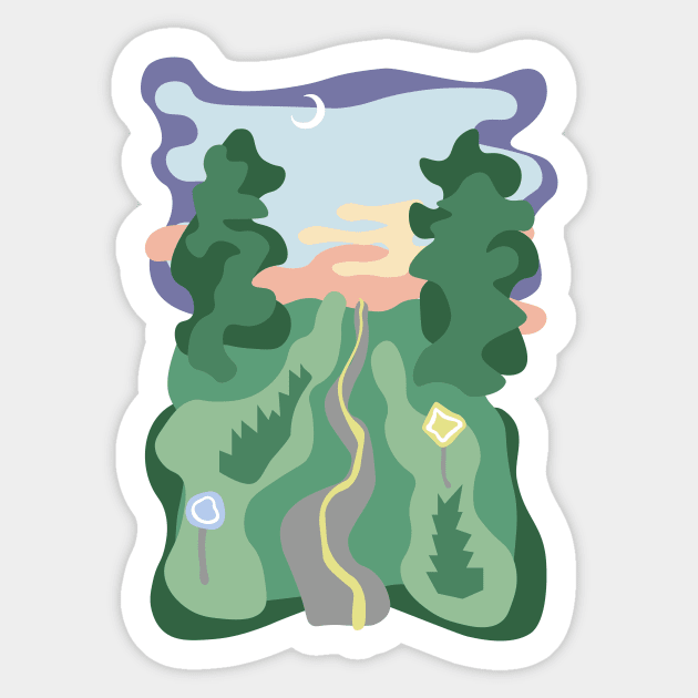 Road Trip Sticker by PaulStouffer